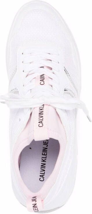 Calvin Klein Sock lace-up chunky sneakers White