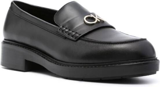 Calvin Klein Sole 35mm leather loafers Black