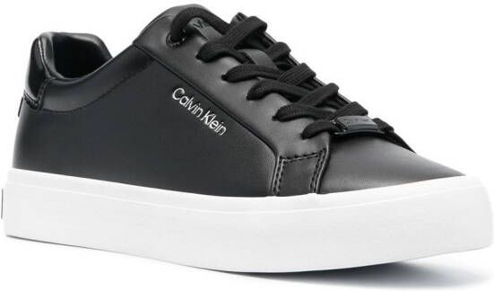 Calvin Klein Vulc Nano Fox leather sneakers Black