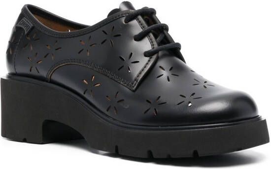 Camper 50mm cut-out lace-up shoes Black