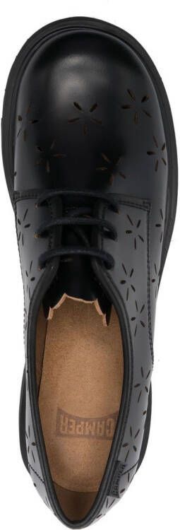 Camper 50mm cut-out lace-up shoes Black