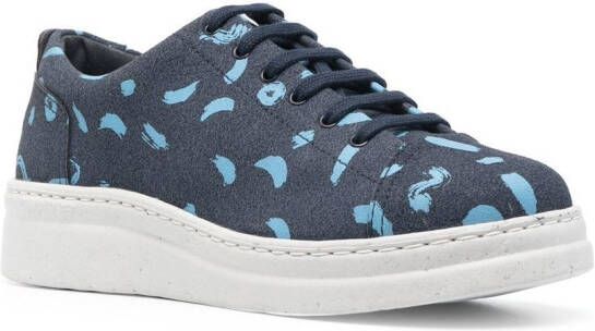 Camper abstract-pattern lace-up sneakers Blue