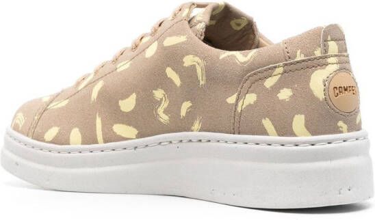 Camper abstract-pattern lace-up sneakers Neutrals