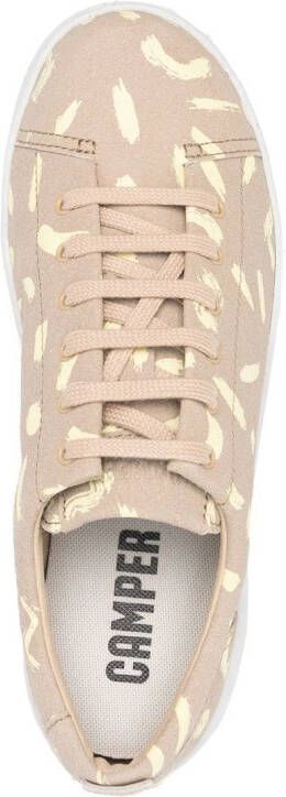 Camper abstract-pattern lace-up sneakers Neutrals