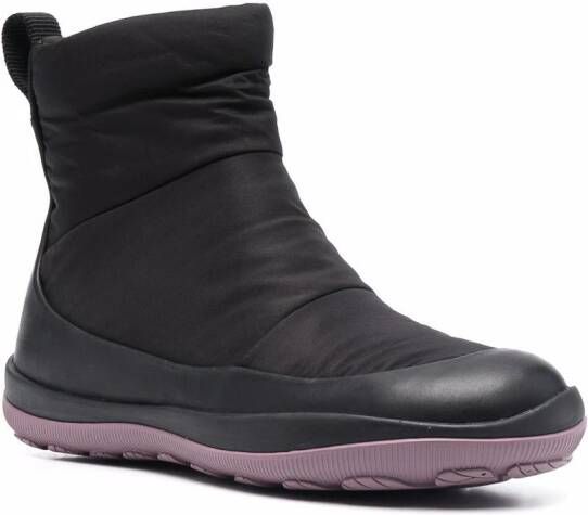 Camper ankle side-zipped boots Black