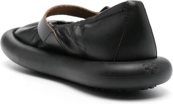 Camper Aqua leather ballerina shoes Black