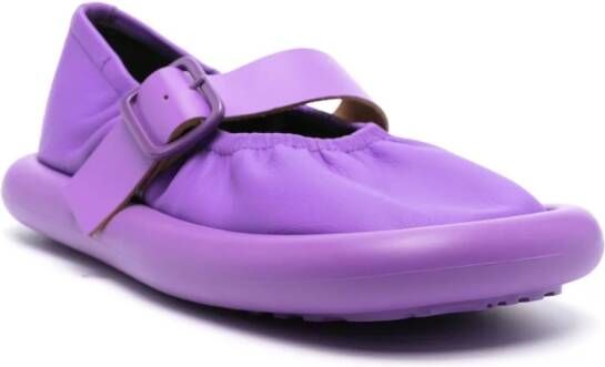 Camper Aqua leather ballerina shoes Purple