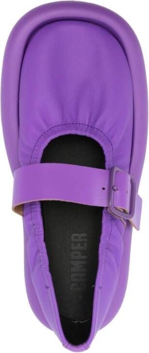 Camper Aqua leather ballerina shoes Purple