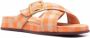 Camper Atonik gingham-check print slides Orange - Thumbnail 2