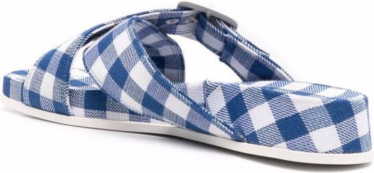 Camper Atonik gingham sandals Blue
