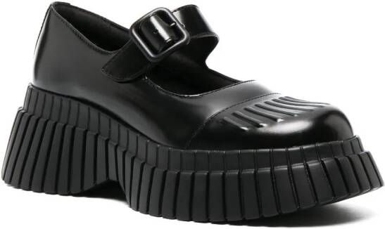 Camper BCN 70mm leather oxford shoes Black