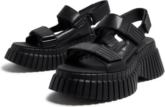 Camper BCN platform sandals Black
