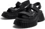 Camper BCN platform sandals Black - Thumbnail 2