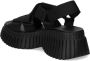 Camper BCN platform touch-strap sandals Black - Thumbnail 3