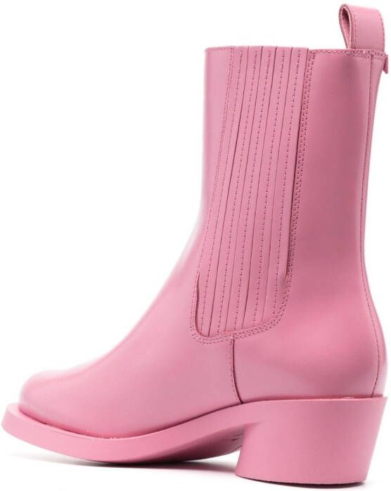 Camper Bonnie 60mm leather boots Pink