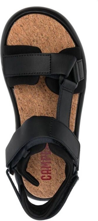 Camper branded cork insole sandals Black