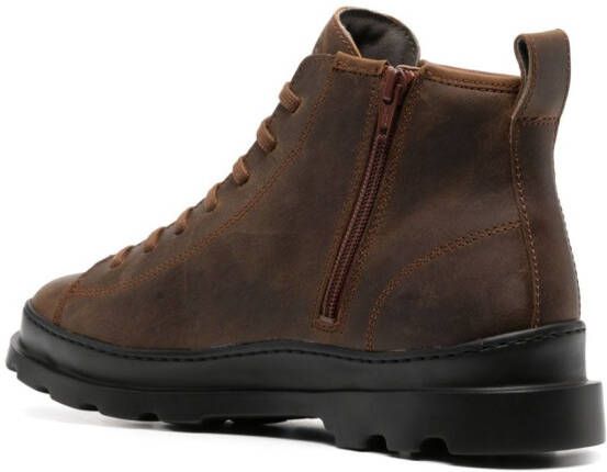 Camper Brutus leather ankle boots Brown