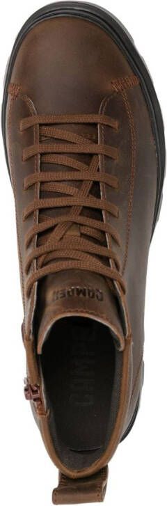 Camper Brutus leather ankle boots Brown
