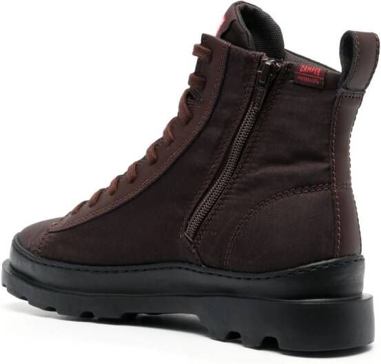 Camper Brutus ankle lace-up fastening boots Brown