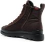 Camper Brutus ankle lace-up fastening boots Brown - Thumbnail 3