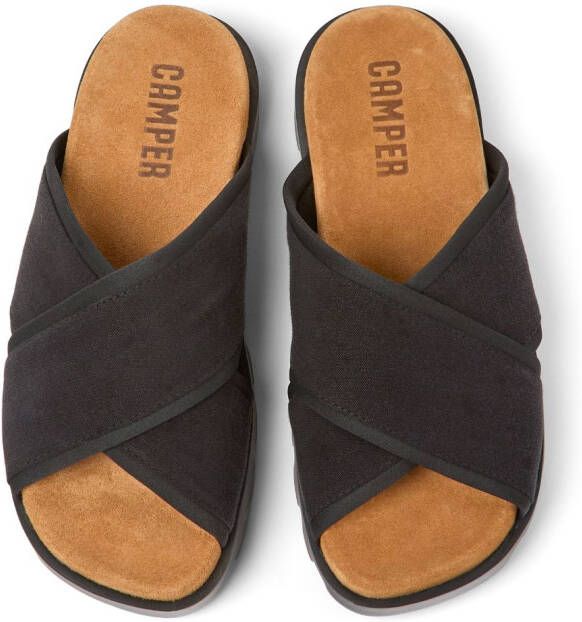 Camper Brutus chunky cross-strap sandals Black