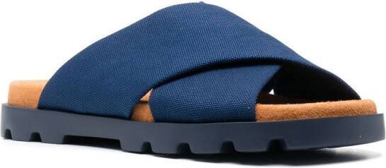 Camper Brutus cross-strap sandals Blue
