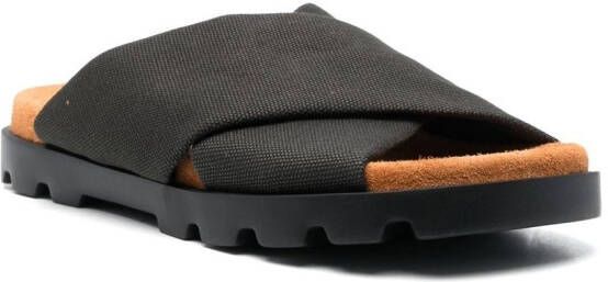 Camper Brutus crossover strap sandals Grey