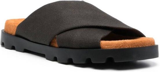 Camper Brutus crossover-strap sandals Grey