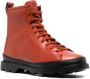 Camper Brutus lace-up ankle boots Orange - Thumbnail 2