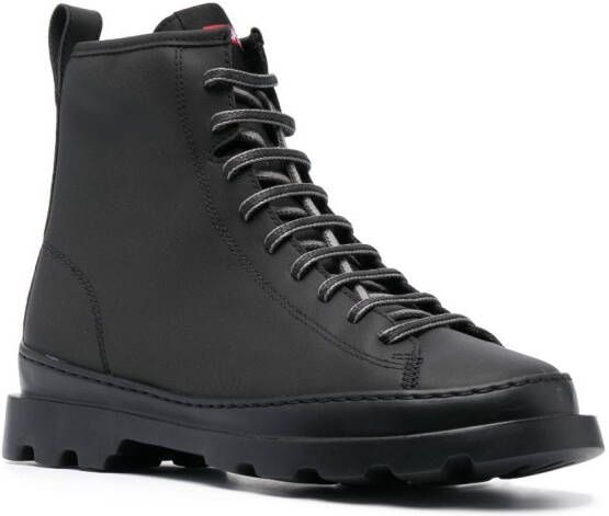 Camper Brutus lace-up leather boots Black