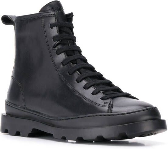 Camper Brutus leather boots Black