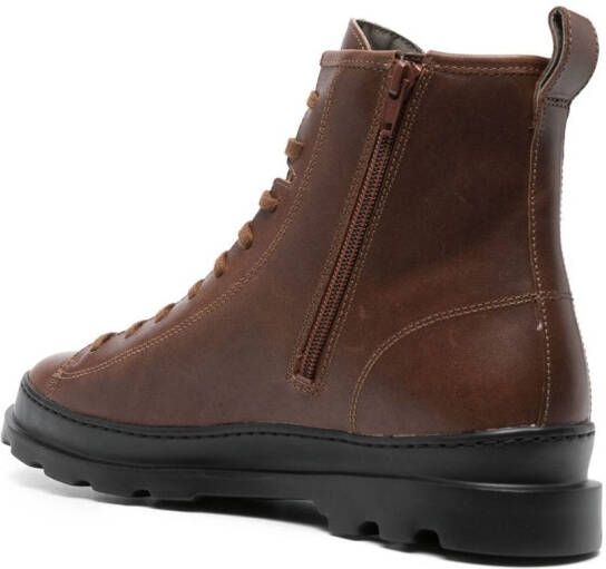 Camper Brutus leather boots Brown