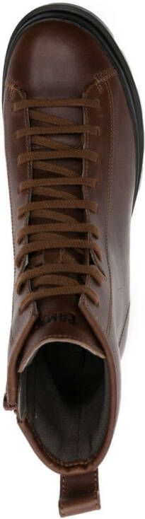 Camper Brutus leather boots Brown