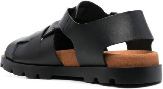 Camper Brutus leather sandals Black