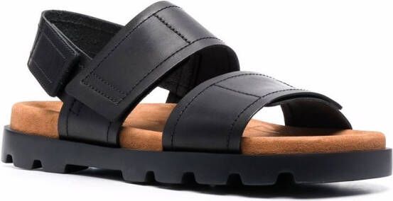 Camper Brutus leather sandals Black