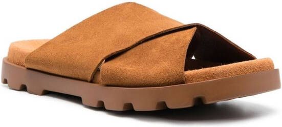 Camper Brutus leather sandals Brown