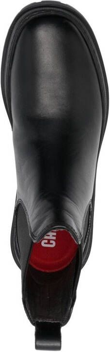 Camper Brutus slip-on leather boots Black