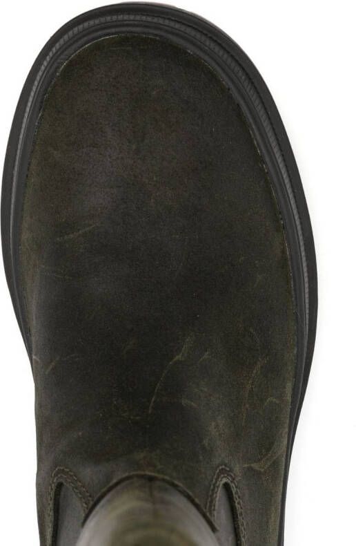 Camper Brutus Trek leather boots Green