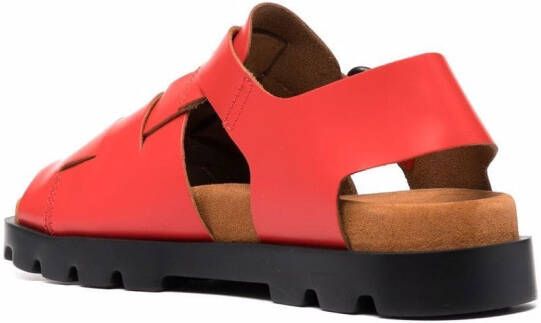 Camper Brutus woven sandals Red