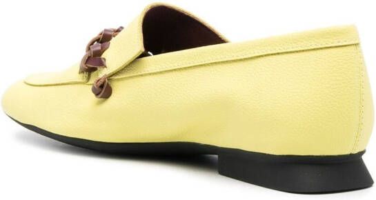 Camper Casi Myra braid-embellished loafers Yellow