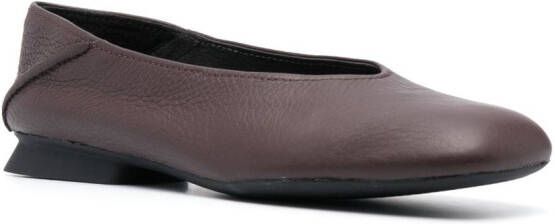 Camper Casi Myra leather ballerina shoes Brown