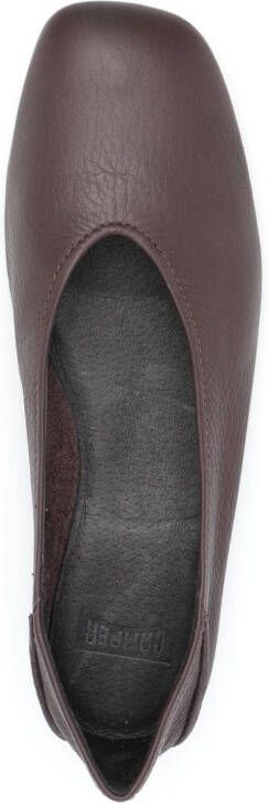 Camper Casi Myra leather ballerina shoes Brown