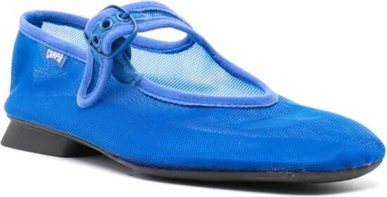 Camper Casi Myra mesh-panelling ballerina shoes Blue