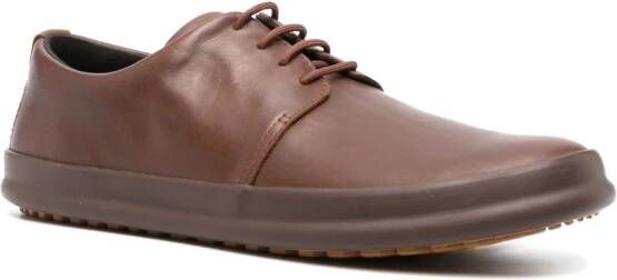 Camper Chasis leather derby shoes Brown