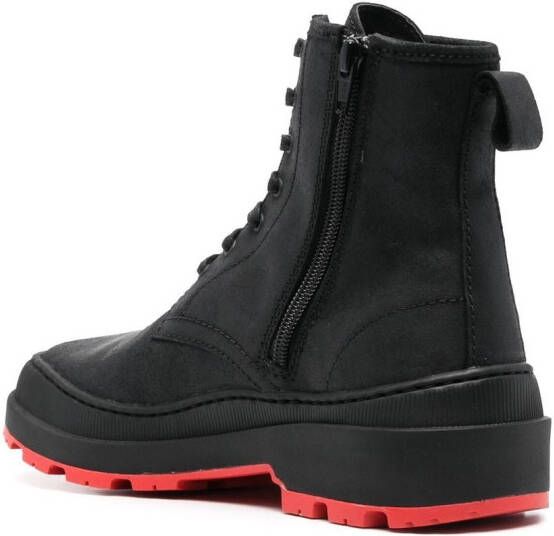 Camper colour-block lace-up boots Black