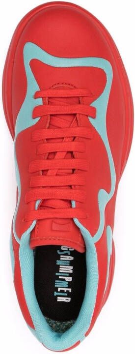 Camper colour-block low-top sneakers Red