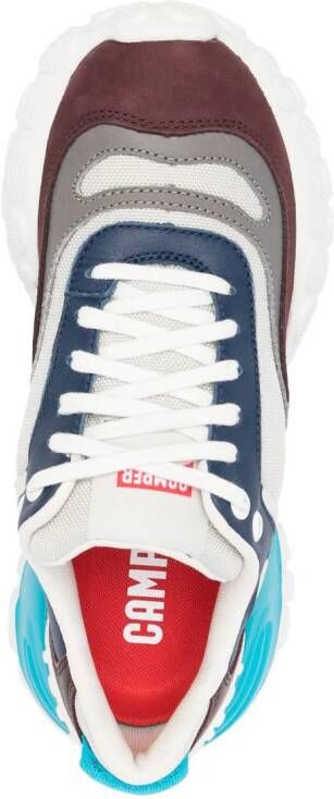 Camper colour-block panelled leather sneakers Blue