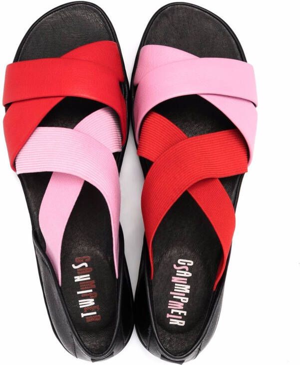 Camper colour-block strap sandals Pink