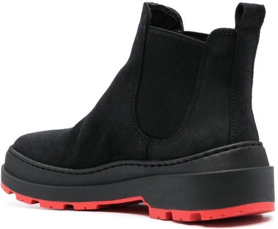 Camper contrast-sole ankle boots Black