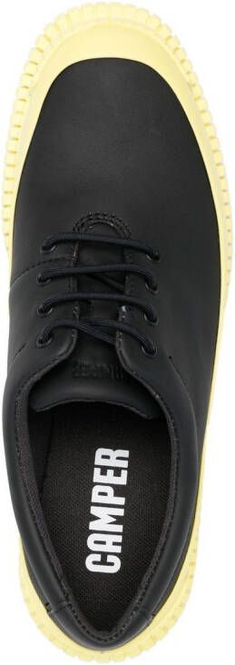 Camper contrasting-sole lace-up shoes Black